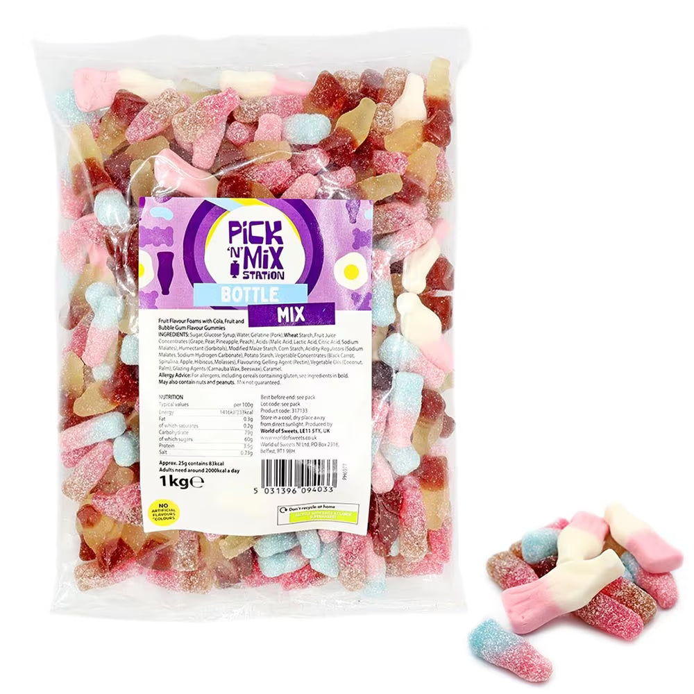 Pick N Mix Station 1kg Bottle Mix Pick N Mix Bag Pick N Mix Sweets