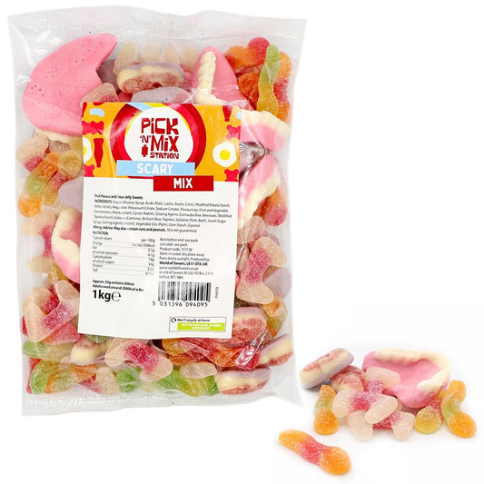 Pick N Mix Station 1kg Scary Mix Pick N Mix Bag Pick N Mix Sweets