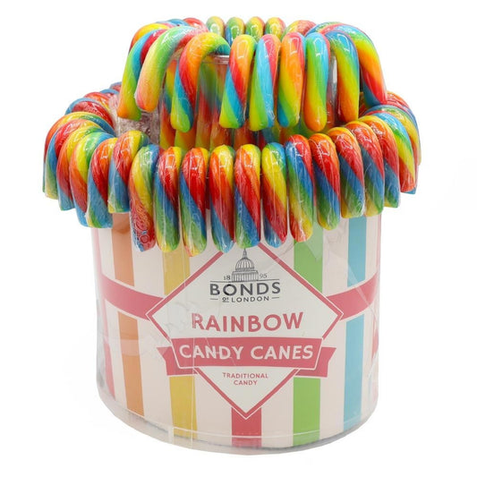 Rainbow Candy Cane Fountain contains 60 Candy Canes Christmas Sweets