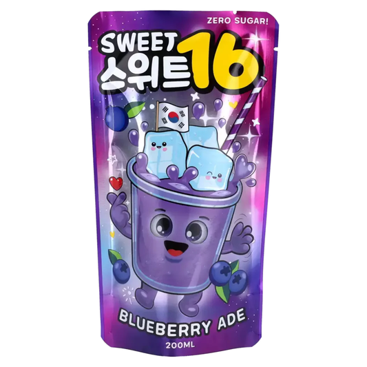 Sweet 16 Blueberry Ade Fruit Drink Korean Drinks