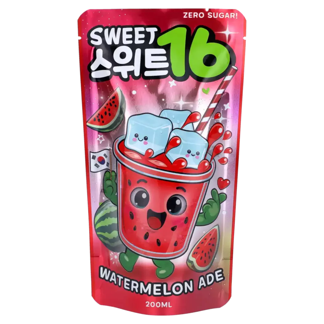 Sweet 16 Watermelon Ade Fruit Drink Korean Drinks