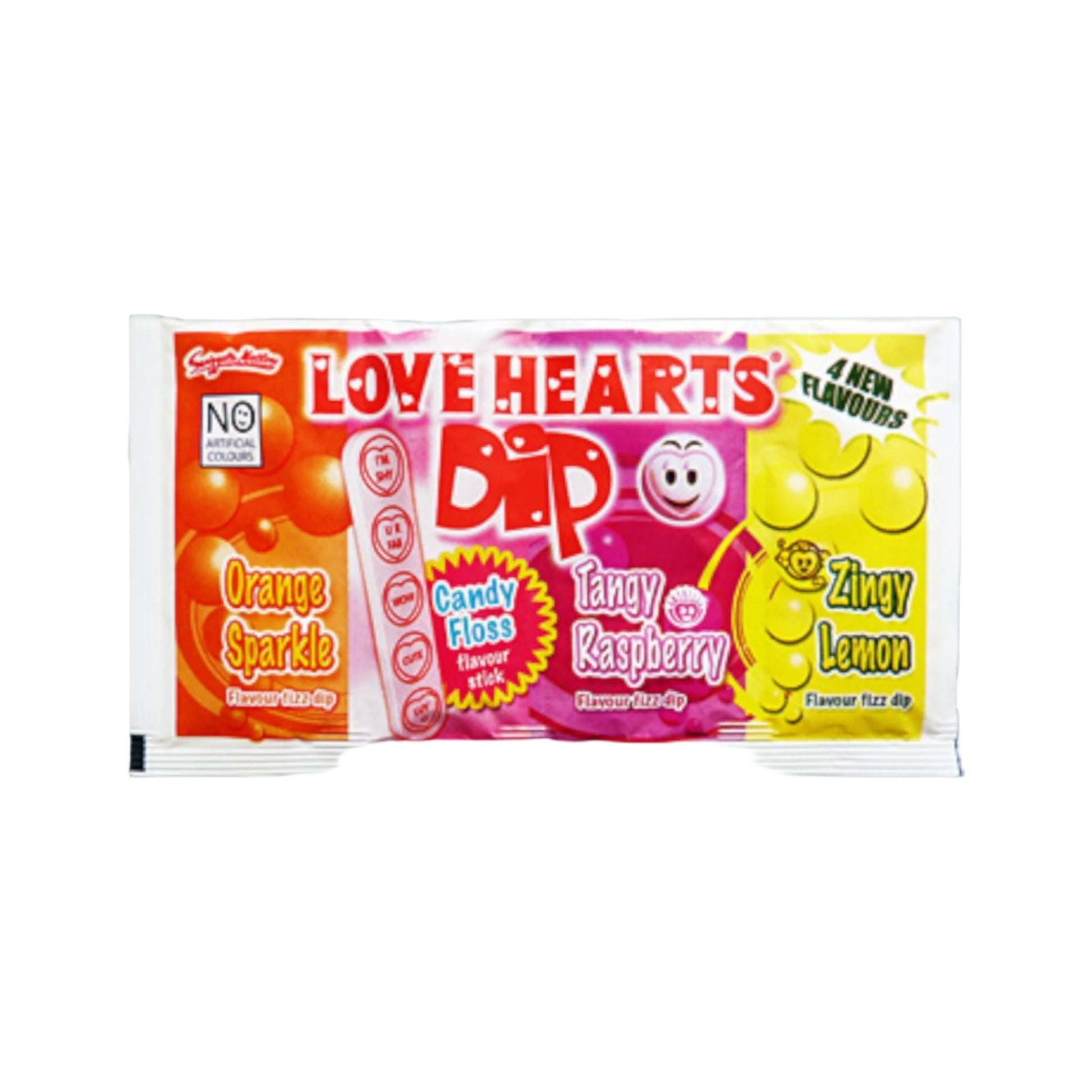 Swizzels Mega Love Hearts Dip -sherbet sweets retro sweets hard pressed candy Killer Candy