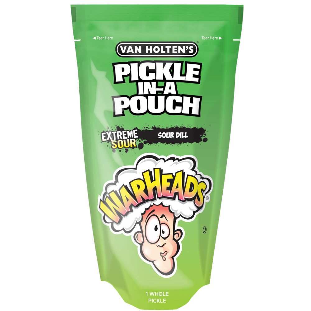 Van Holtens X Warheads Extreme Sour Pickle in a Pouch American Snacks