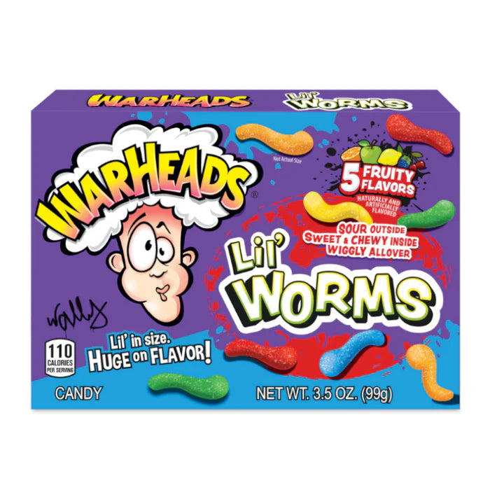 Warheads Lil Worms Theatre Box American Candy