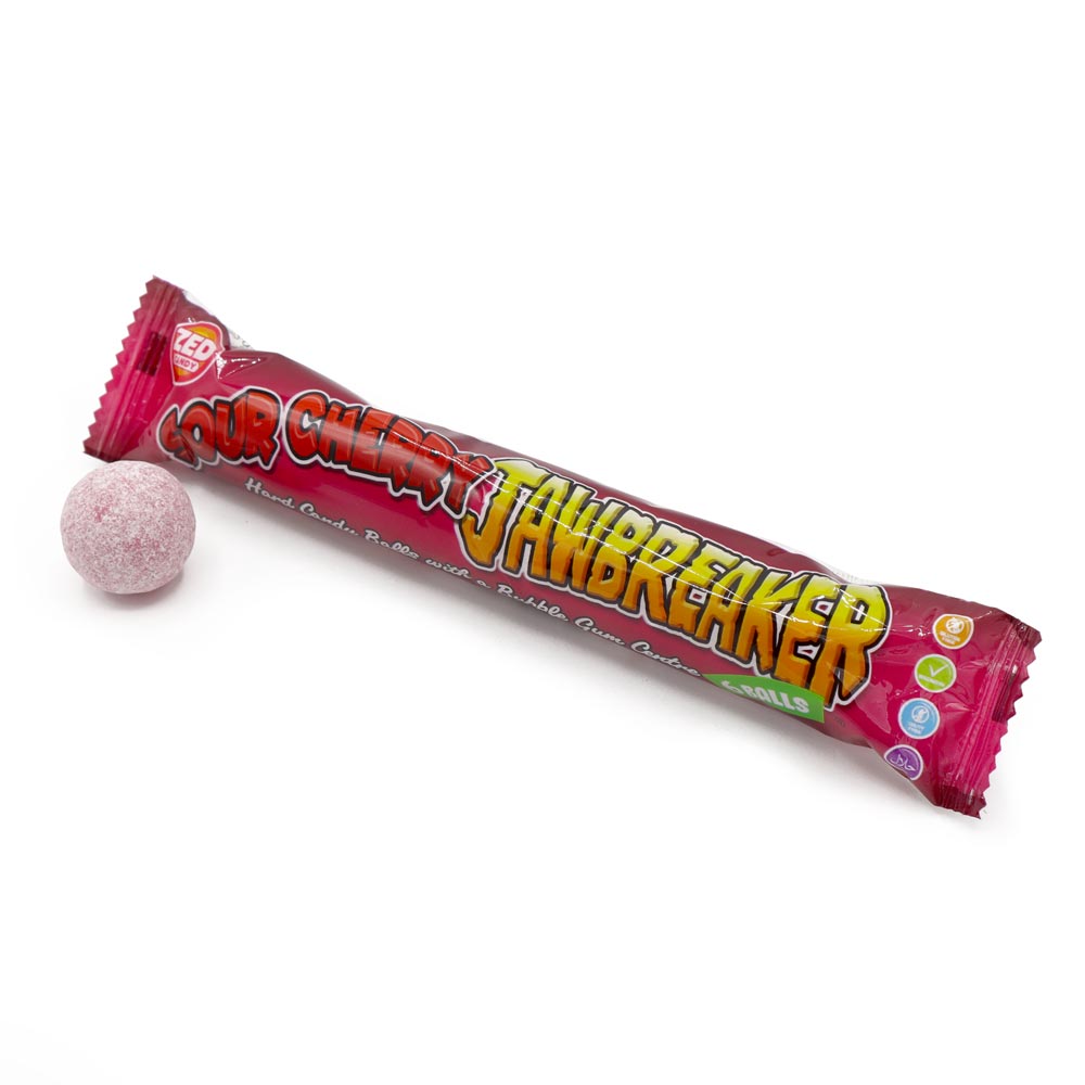 ZED Candy Sour Cherry Jawbreakers Retro Sweets