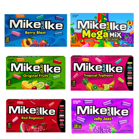 Mike & Ike Theatre Box Bundle of 6 Flavours American Candy