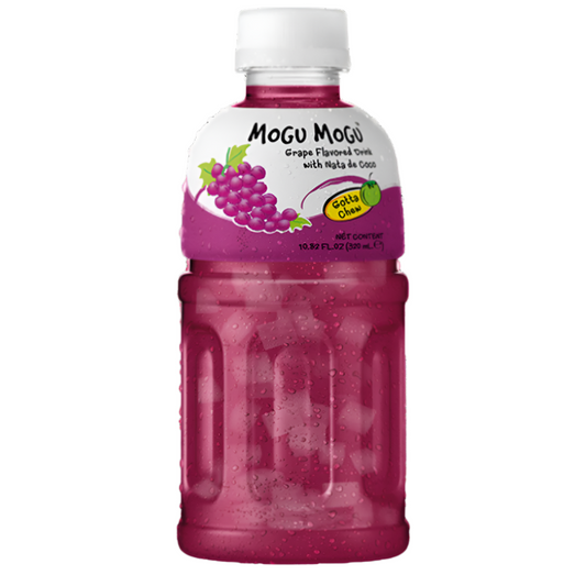 mogu mogu gotta chew grape flavour Asian drinks