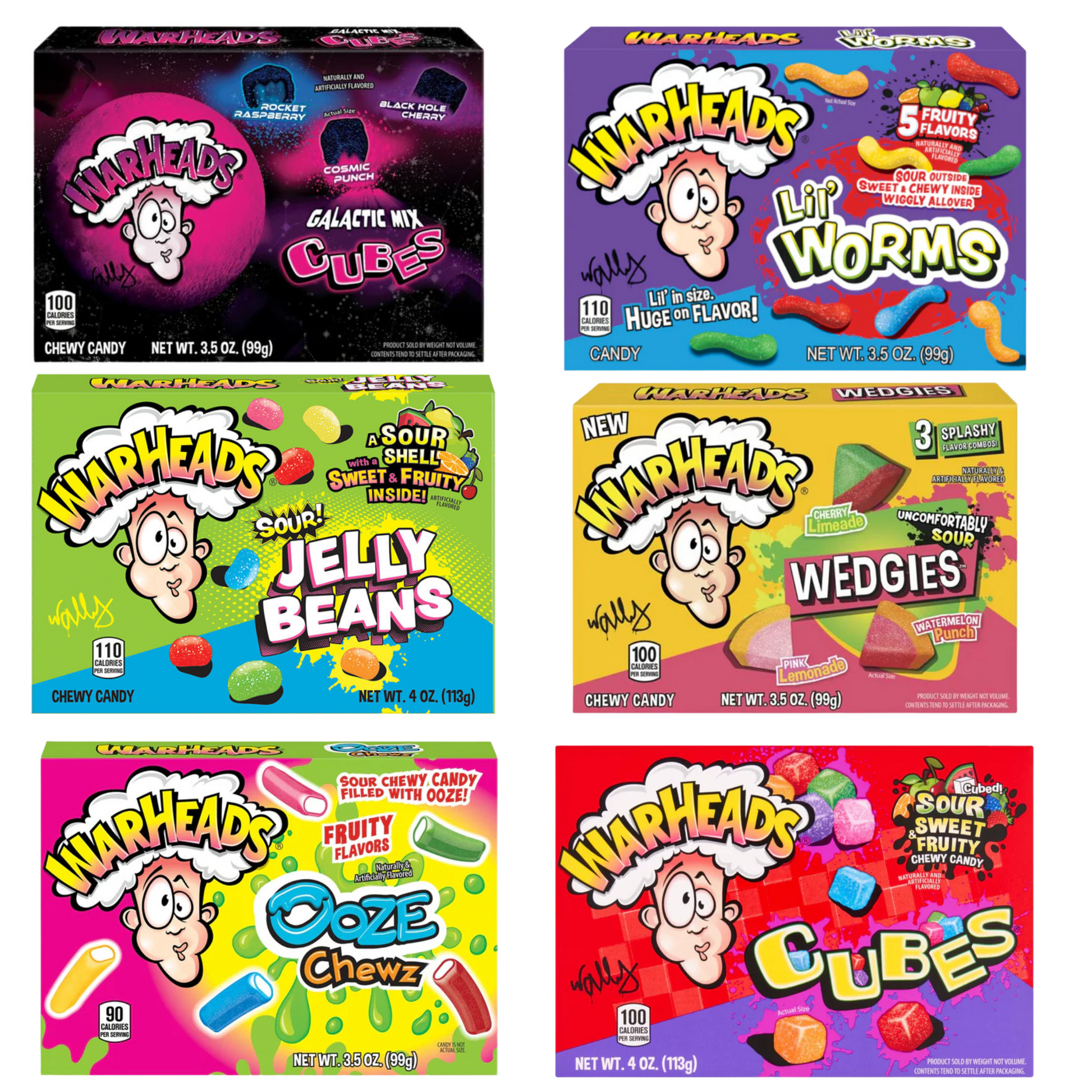 Warheads Theatre Box Bundle of 6 Favours American Candy