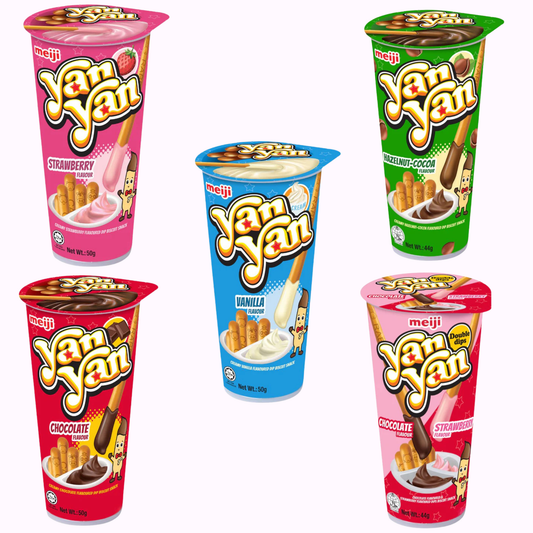 Meiji Yan Yan Dips Bundle of All Flavours Japanese Snacks
